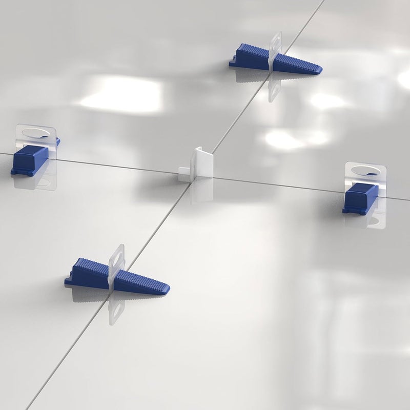 درافل مجموعة مشابك نظام تسوية البلاط من دورافيل - 100 قطعة - أدوات تسوية البلاط قابلة لإعادة الاستخدام للتركيب الاحترافي (1.5 مم) - Image 4